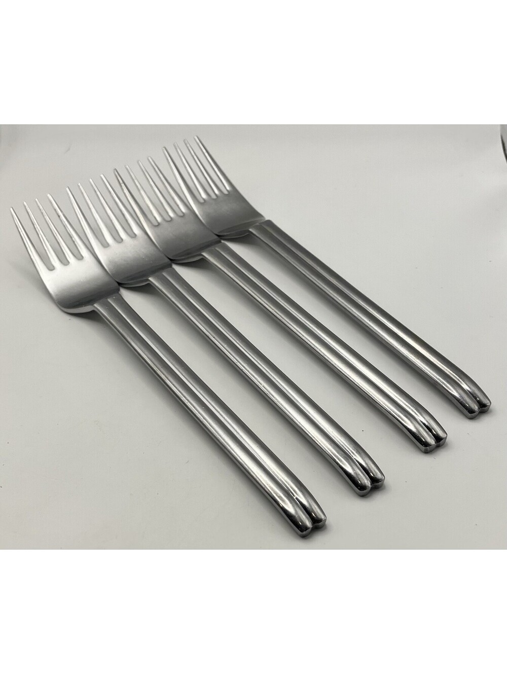 4- Reed And Barton Select FOREST Stainless Japan Dinner Fork Lot ~ 7 5/8”